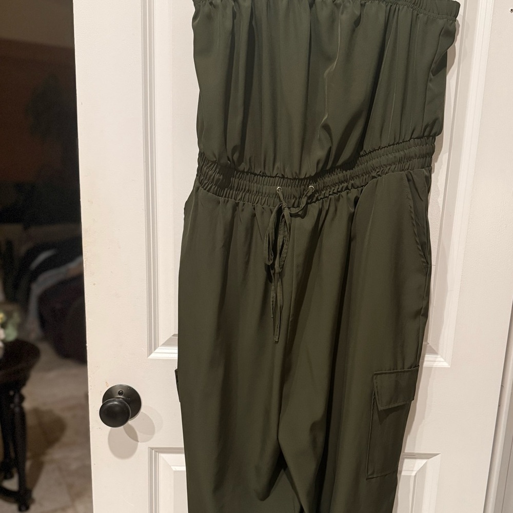 Olive Green Women's Jumpsuit